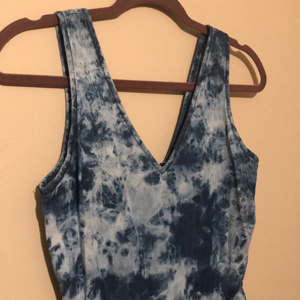 BUNDLE 2 ITEMS FOR $10 Blue Acid wash Indigo Rein skater Dress size XS - Picture 4 of 8